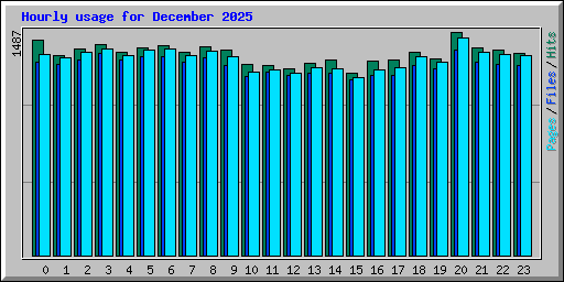 Hourly usage for December 2025