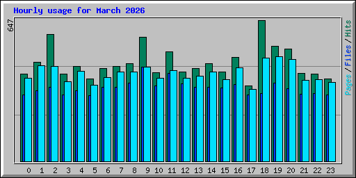 Hourly usage for March 2026