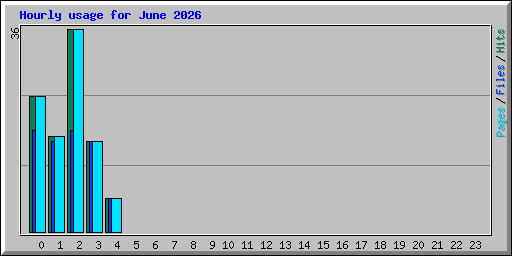 Hourly usage for June 2026